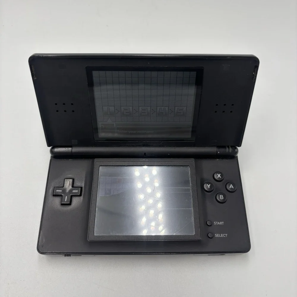 Nintendo DS Lite Handheld Console Black Onyx USG-001 - For Parts / Repair